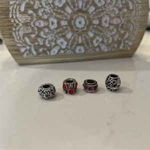 Four charms for Pandora bracelet